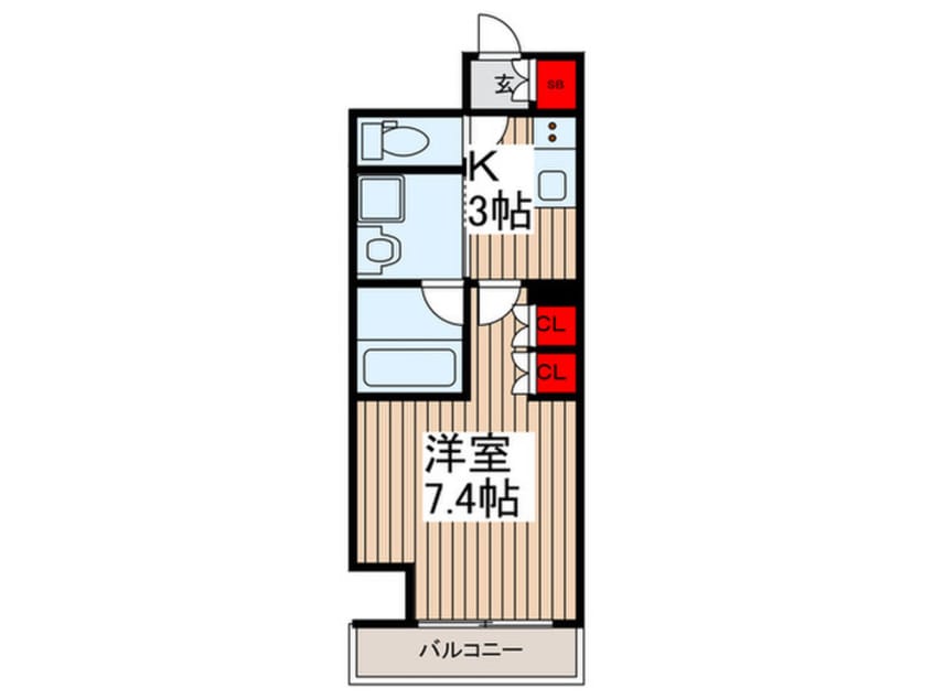 間取図 ガリシア竹ノ塚