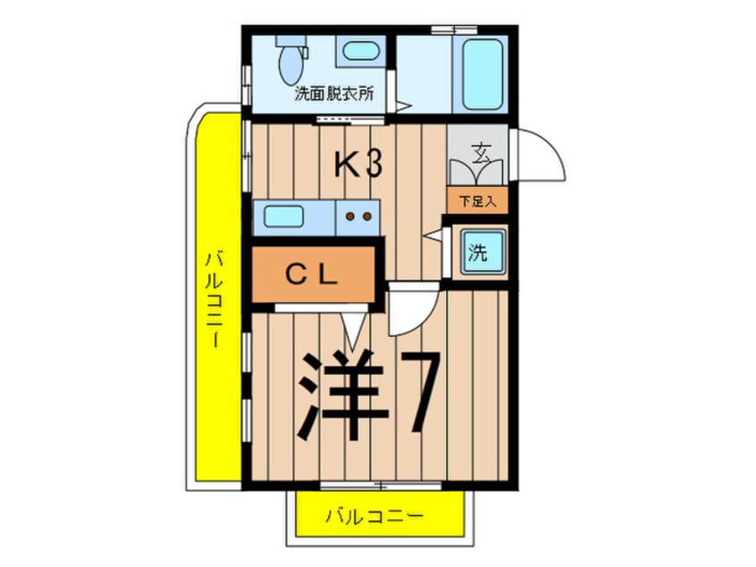 間取図 メゾンミノ－ル