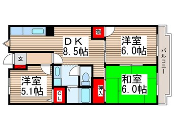 間取図 ペルテ・ミノール