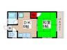 土田ハイツ 1DKの間取り