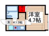 リバ－パ－ク一之江Ｂ 1Kの間取り