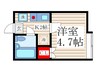 リバ－パ－ク一之江Ｂ 1Kの間取り