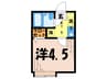 リバ－パ－ク一之江Ｂ 1Kの間取り