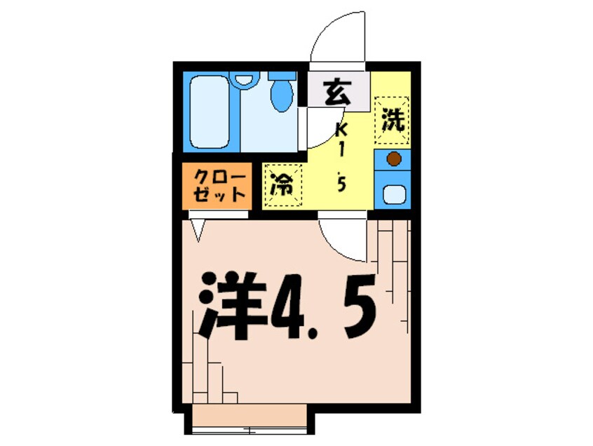 間取図 リバ－パ－ク一之江Ｂ