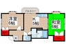 スト-クヒル吉野 2Kの間取り