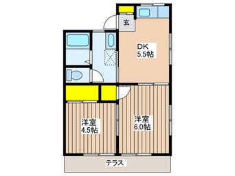 間取図 こびき台ﾊｳｽA棟