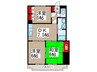 原第８マンション 3DKの間取り