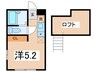 キーウエスト妙蓮寺 1Rの間取り