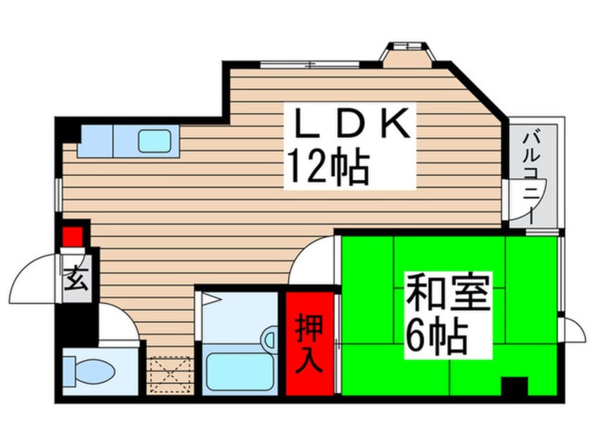 間取図 シャンポール稔台