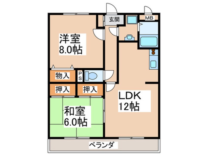 間取図 ビラ長津田