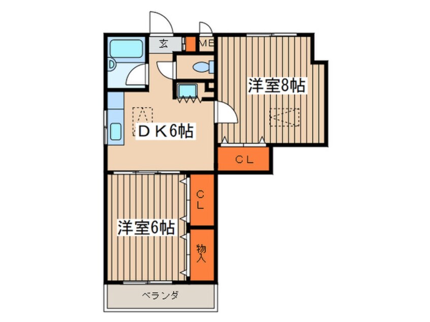 間取図 ビラ長津田