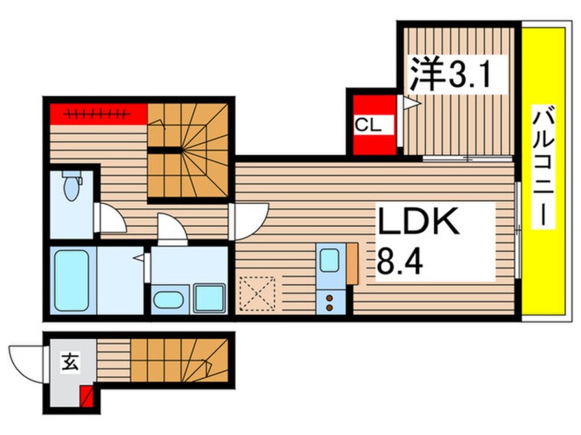 間取図 ＢｅｓｔＳｔａｇｅ四街道Ⅰ