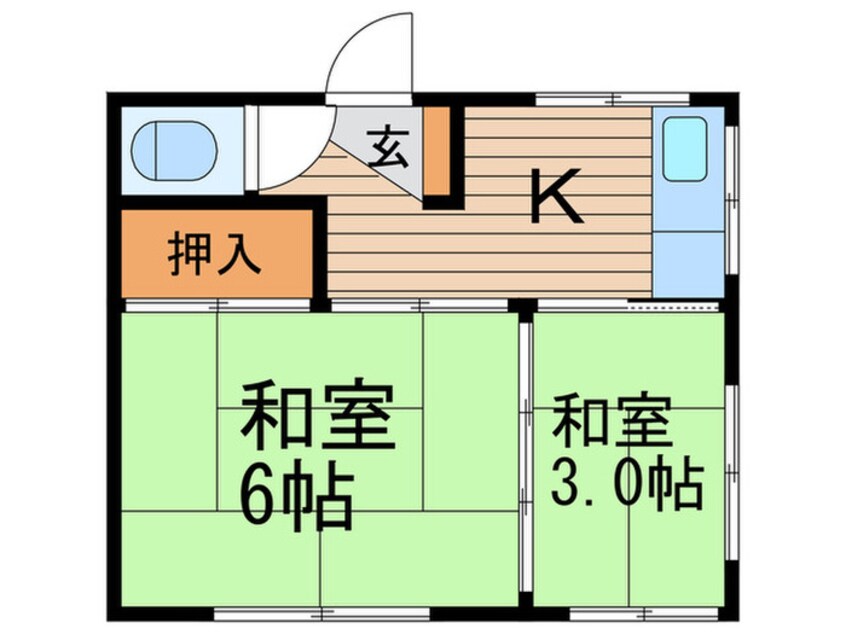 間取図 第三川端荘