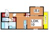 ＨＩＳＵＩ　Ｒｅｓｉｄｅｎｃｅ 1LDKの間取り