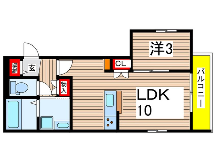 間取図 ＨＩＳＵＩ　Ｒｅｓｉｄｅｎｃｅ