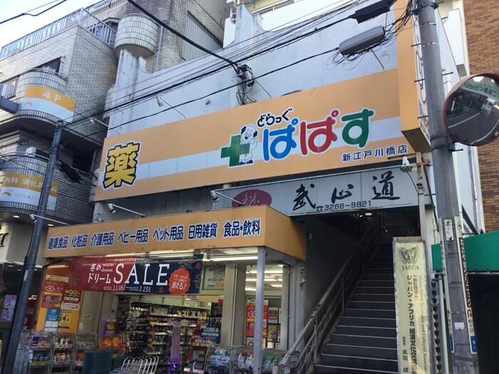 どらっぐぱぱす 新江戸川橋店(ドラッグストア)まで40m スタンズ神楽坂