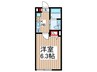 Fille Flats SHINSAYAMA　fer 1Kの間取り