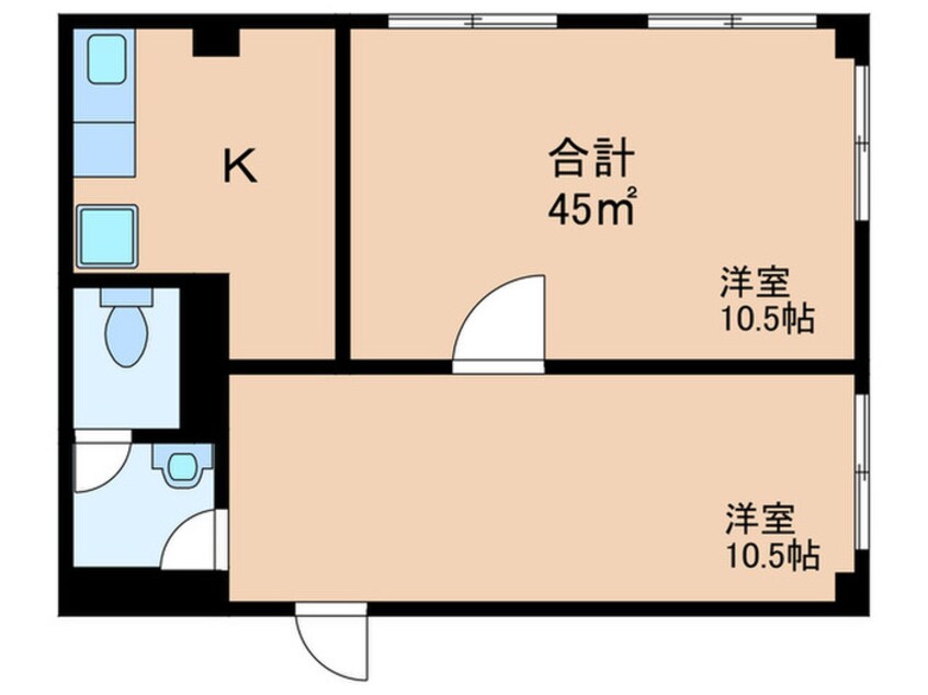 間取図 エバーグリーン益田