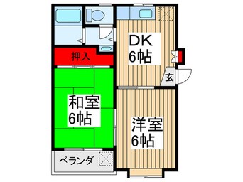 間取図 サンド－ル飯倉