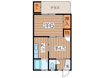 間取図 テラスＴＥＮＳＨＯＷ