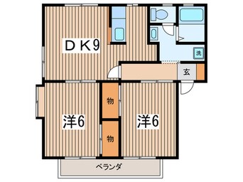 間取図 大磯シーサイドコーポA