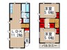 サンテラスＥ 2LDKの間取り