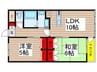 サンレジデンスⅡ 2LDKの間取り