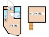 ユナイト新町カミーユ 1Rの間取り