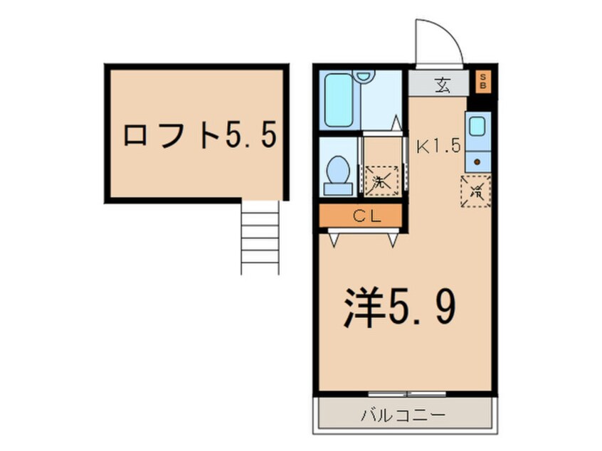 間取図 ヴェラハイツ子安台