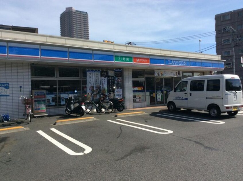 ローソン 横浜新子安店(コンビニ)まで418m ヴェラハイツ子安台