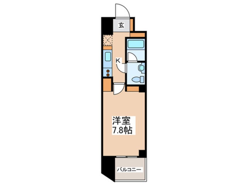 間取図 プライマル新宿若松町