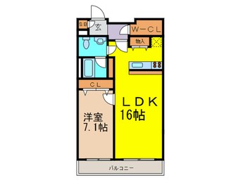 間取図 プライマル新宿若松町