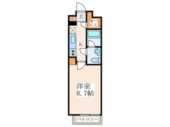 間取図 プライマル新宿若松町