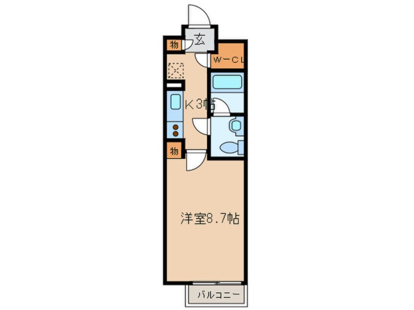 間取図 プライマル新宿若松町