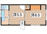 五島荘 2Kの間取り