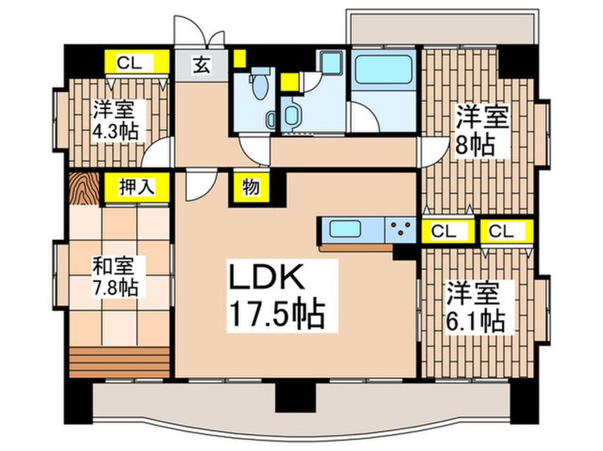 間取図 千羽鶴