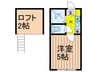 カルタス２１菊川 1Kの間取り
