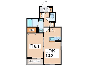 間取図 仮）カルム　ヴィラージュ