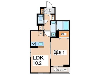 間取図 仮）カルム　ヴィラージュ