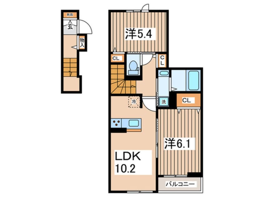 間取図 カルム　ヴィラージュ