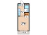 マンションＭＩＮＡＴＯ 1Kの間取り