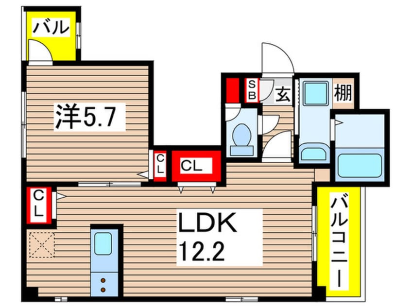 間取図 Ｐｒｉｍｅ Ｈｉｌｌｓ 千葉ｼﾃｨ