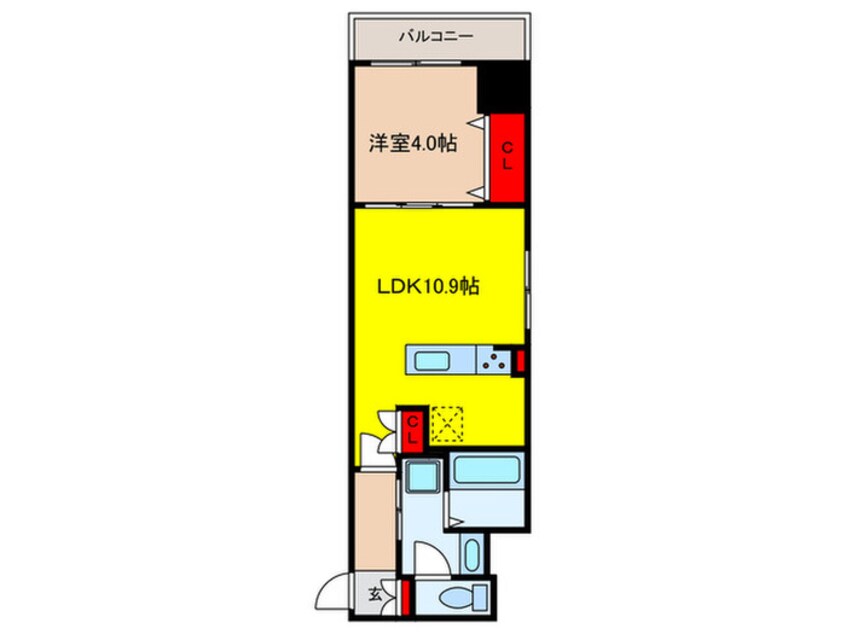 間取図 ラグゼナ日本橋