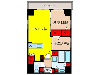 間取図 ラグゼナ日本橋
