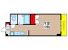 実籾フラッツ 1Rの間取り