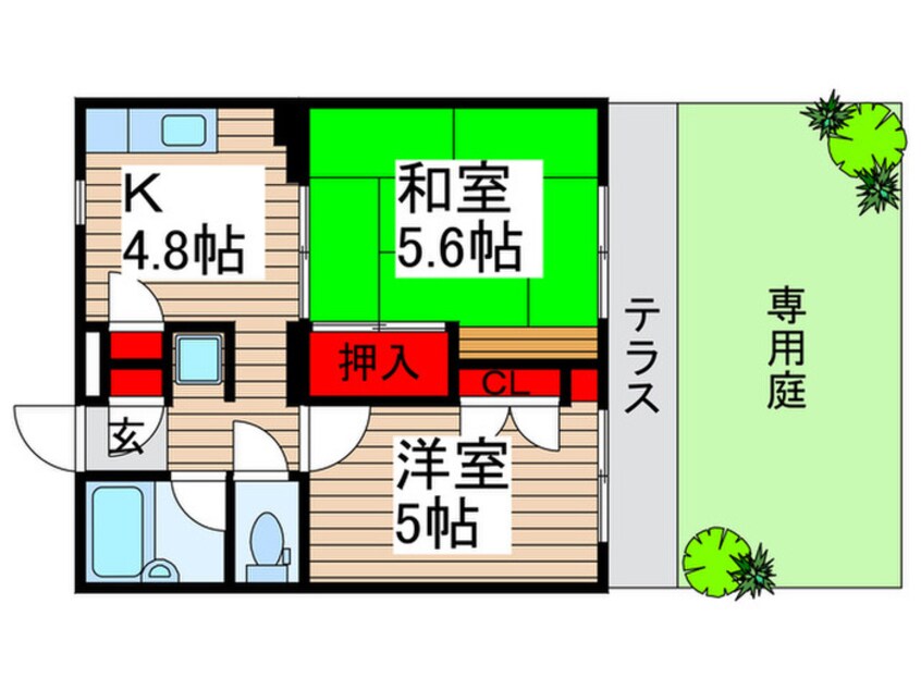 間取図 ファミール常盤平