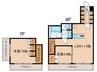 カスタリア新宿夏目坂 2LDKの間取り