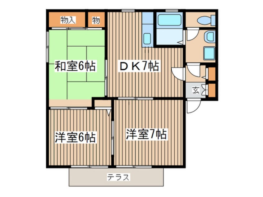 間取図 エクシ－ド湘南Ｂ
