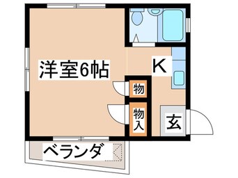 間取図 コーポ西国立