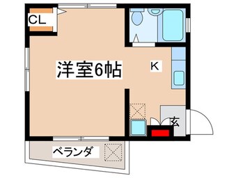 間取図 コーポ西国立